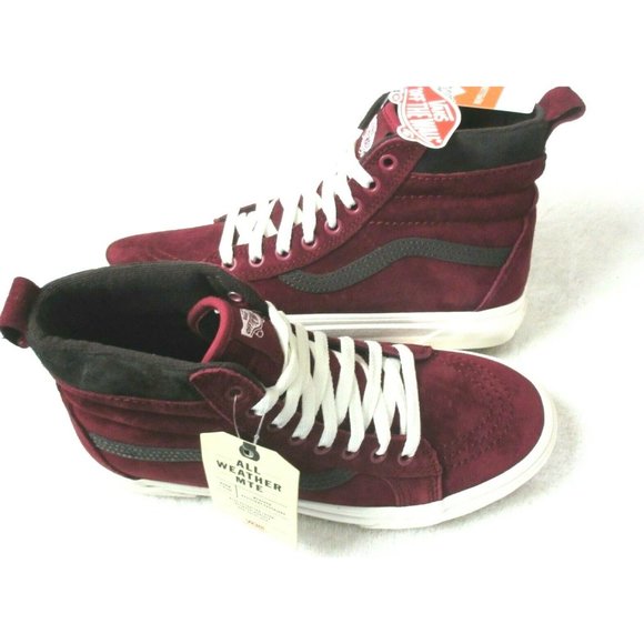 Vans Women's Sk8-Hi MTE All Weather Boots Red Chocolate Size 6.5 NWT - Picture 1 of 5